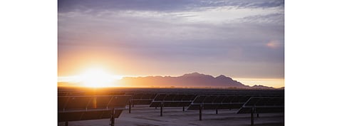 SRP will source 500 MW solar power capacity in Arizona, out of which 450 MW is to be procured by Facebook. Pictured is 100 MW East Line Solar Project of AES and SRP. (Photo Credit: SRP)