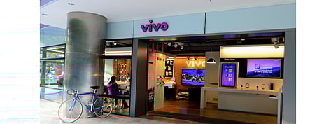The 1st solar power plant for Vivo telecom in Para region of Brazil has been connected to the grid. Pictured is a Vivo Store in Eco Berrini, Brazil. (Photo Credit: Telefonica SA)
