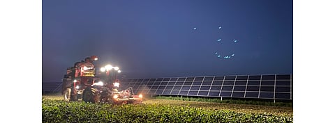 Amda Energia of Spain has chosen Ideematec of Germany to supply customized trackers for its 100 MW agrivoltaic project in France. (Photo Credit: Ideematec Inc.)