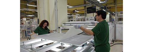 Hanwha Q Cells has taken Astronergy to court in Germany accusing it of patent infringement. Pictured is a dated photo from Astronergy Solarmodule GmbH. (Photo Credit: Astronergy Solarmodule GmbH)