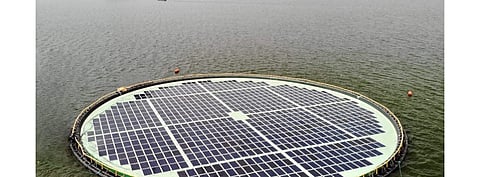 After 2.1 GW floating solar project was announced by South Korea in 2019 to be set up by Ocean Sun and EN Technologies, the country wants another 2.1 GW floating PV here. Pictured is a 200 kW project in the Philippines installed by Ocean Sun and GCL-SI. (Photo Credit: GCL System)