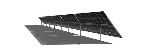 Monoline+, the redesigned solar trackers from Spain’s PVHardware (in the picture) are designed to be compatible with large format modules, it announced. (Photo Credit: PVHardware)