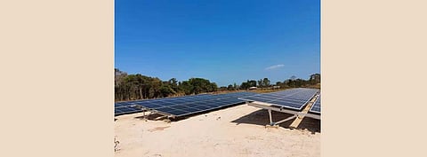 In a recently signed cooperation agreement, Trina Solar Investment PTE. LTD (a wholly-owned subsidiary of Trina Solar) and SUMEC Complete Equipment & Engineering Co will be developing new energy projects in the countries along the Belt and Road. Seen in the picture is a Trina Solar project in Laos. (Photo Credit: Trina Solar)