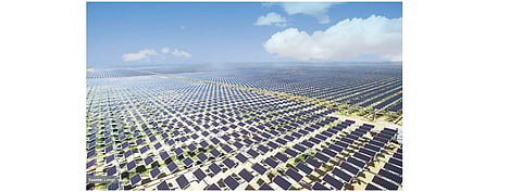Everything is big here: Utility-scale solar is not only the dominant PV segment globally, it requires modules with high power – and companies like LONGi are addressing this request with products based on larger M10 wafers. (Source: Longi)