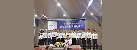 As JinkoSolar and Contemporary Amperex Technology (CATL) partner for global solar-plus-storage business development, both Chinese companies expect to broaden the horizons of the solar & storage industry and provide more comprehensive new energy solutions for global customers. (Photo Credit: JinkoSolar)
