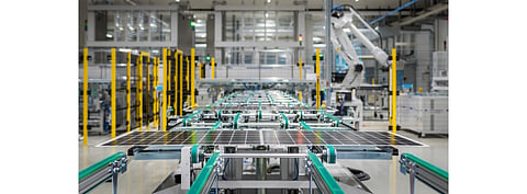 The 400 MW module fab in Germany’s Langenwetzendorf once ramped up, will take Heckert Solar’s total annual production capacity to 800 MW. (Photo Credit: Heckert Solar GmbH)