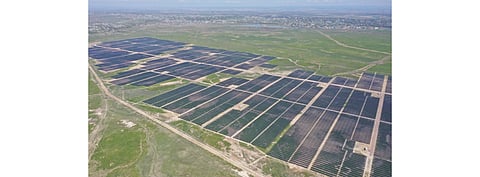 Pictured is a 128 MW solar power plant of Total Eren in Kazakhstan. As part of its Asia Pacific expansion the French company has expanded itself to Cambodia, where it purchased a PV system from Risen Energy. (Photo Credit: Total Eren)