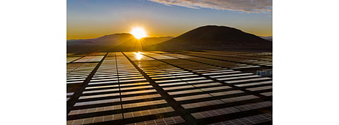 Chile has allocated around 17,000 hectares of land to promote 2.8 GW hybrid wind and solar power projects in Antofagasta region. Pictured is a solar power plant in Chile’s Atacama Desert. (Photo Credit: abriendomundo/Shutterstock.com)