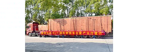 SC Solar delivers its first HJT heterojunction cleaning and texturing equipment, which adopts internationally advanced structure and has a silicon wafer production capacity of 11,000 wafers/hour. (Photo Credit: SC Solar)