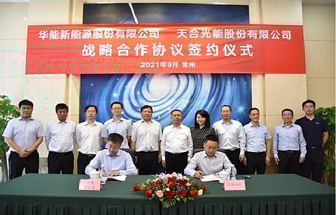 Trina Solar and new energy investor and promoter Huaneng New Energy have reached the 500 MW annual household project cooperation goal. Both the companies had got into a strategic agreement last year to deepen business cooperation in the field of distributed photovoltaics. (File Photo; Photo Credit: Trina Solar)