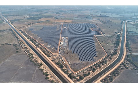 Amp Energy India’s 30 MW solar power plant (in the picture) in Mallat village of Karnataka will help energize Bosch’s 3 plants/facilities in and around Bengaluru. (Photo Credit: Amp Energy India)