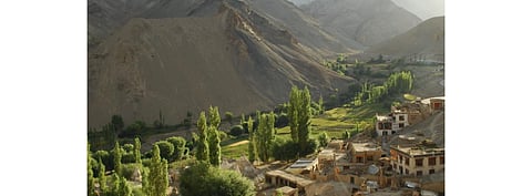 Pictured is Lamayuru Village in Leh in Ladakh. Leh is where Tata Power Solar will set up India's 1st large scale solar PV and battery storage project after winning a SECI auction. (Photo Credit: Leh-Ladakh District Administration)