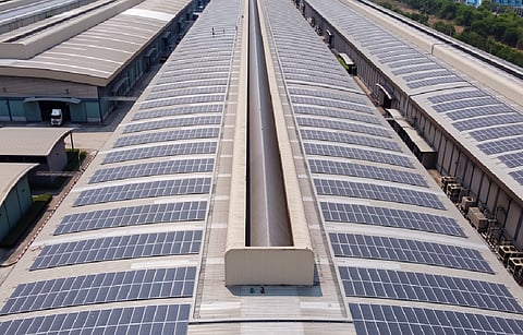 To meet the electricity demands for daily production and operations, JinkoSolar and JinkoPower come together to build seven rooftop distributed photovoltaic power station projects and one energy storage project. (Illustrative Photo; Photo Credit: NavinTar/ Shutterstock.com)