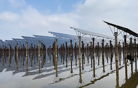 JinkoSolar has been awarded with a 100 MW of Tiger Neo Panel supply contract by the Guangdong Energy Group for its upcoming project in southern China. (Photo Credit: JinkoSolar)