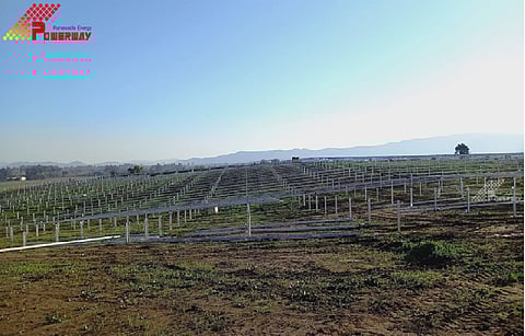 The 480 MW project that Powerway has won in Chile is located in desert area with a dry climate, sandstorm, and sandy soil. Hence, Powerway will be providing plating zinc magnesium-aluminum PV mounting structure solution. (Photo Credit: Powerway)