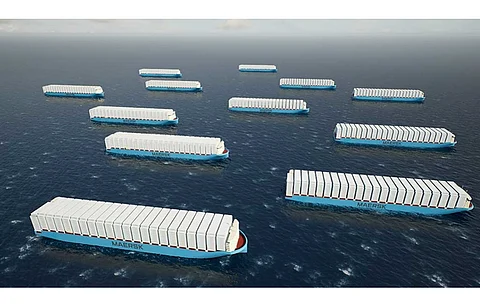 As a global maritime logistics and shipping group, AP Moller-Maersk aims to decarbonize its fleet, starting with 12 large ocean-going vessels to operate on green methanol from 2024. (Photo Credit: AP Moller-Maersk)