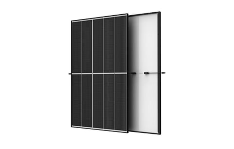 Vertex S+ solar modules (in the picture) from Trina Solar come with double glass instead of a backsheet, as an upgrade of its Vertex S module. (Photo Credit: Trina Solar)