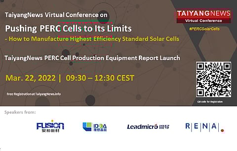 For Free Registration to the TaiyangNews Virtual Conference, sponsored by Fusion, Ideal Deposition, Leadmicro and RENA, do click on the QR Code given on the picture above. (Photo Credit: TaiyangNews)