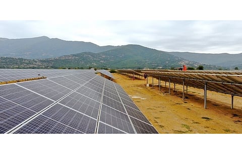 The 10 MW solar power plant in North Macedonia (in the picture) is designed to support the country’s decarbonization and energy diversification, said EBRD. (Photo Credit: EBRD)