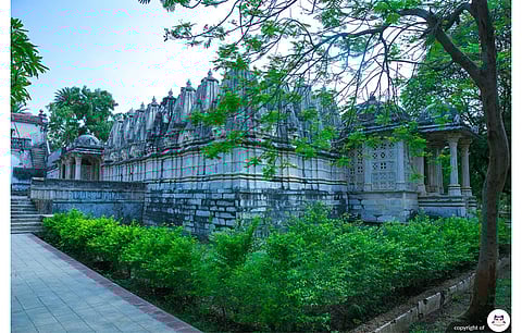 GUVNL will admit grid connected solar power projects within Gujarat for its phase XIV tender. Pictured is Kumbhariya, group of Jain Temple in Banaskantha district of Gujarat. (Photo Credit: Banaskantha District Administration)