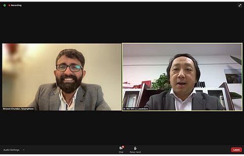 Still some scope: In a fire chat at the TaiyangNews Virtual conference on Pushing PERC to Its Limits, Leadmicro’s CTO Wei-Min Li (right)said that PERC while has reached the threshold in efficiency soon, but there is still some juice left to cut cost (Source: TaiyangNews)