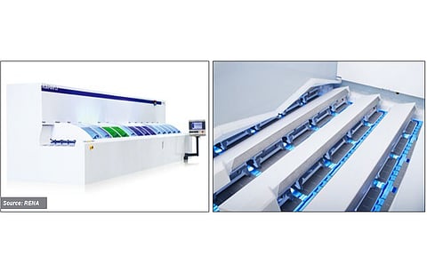 Savings on several fronts: RENA’S copper plating solution not only eliminates the precious metal silver from the cell’s BOM, it also helps in reducing the finger thickness down to 10 µm. (Source: RENA)