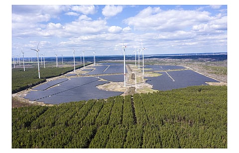 GP Joule says part of solar power produced by Klewittz Sud of Lausitz Energy Park will be deployed to be used for transport sector in the form of green hydrogen. If demand grows it could also be used to develop hydrogen filling stations. Pictured is 90 MW under phase I of the park that it recently grid connected. (Photo Credit: GP Joule GmbH)