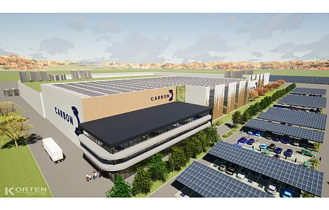 An artist’s impression of Carbon’s Gigafactory in France for which it has entered a technology agreement with ISC Konstanz. (Photo Credit: Carbon)