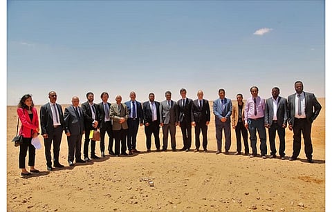 TotalEnergies had announced signing agreements with Libya in November 2021 to install projects with 500 MW solar PV capacity. Now, GECOL has officially announced the launch of the same. Pictured are representatives of Libyan government and TotalEnergies during the launch. (Photo Credit: General Electricity Company)