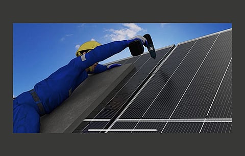 Trina Solar develops quick installation briquetting system that can improve installation efficiency by 20 % to 30 %. (Photo Credit: Trina Solar)
