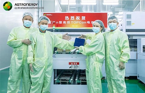 Chint Solar produces its first n-type TOPCon cell and module. Its ASTRO N series includes ASTRO N6, ASTRO N5, and ASTRO N5s. (Photo Credit: Chint Solar)