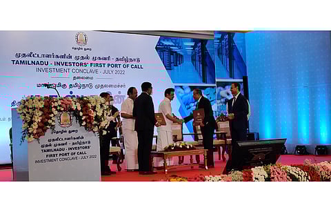 During Tamil Nadu’s Investment Conclave 2022 (in the picture), Tata Power announced plans to develop 8 GW solar cell and module manufacturing fab in the state. (Photo Credit: Tata Power)