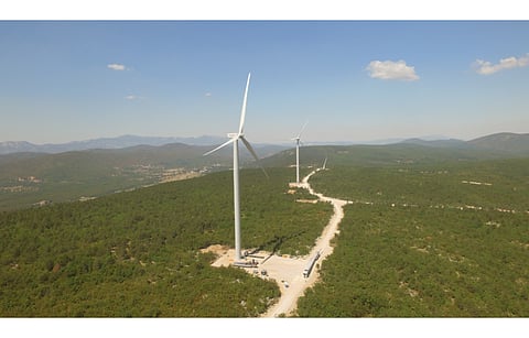 Pictured is Enlight’s wind farm in Croatia where it is now expanding into solar space as well with the acquisition of 386 MW PV and 139 MW wind energy capacity. (Photo Credit: Enlight Renewable Energy)