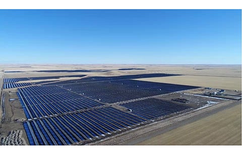 Astronergy says it has supplied its Astro bifacial double glass solar modules for Claresholm Solar Farm (in the picture) in Canada. (Photo Credit: Capstone Infrastructure)