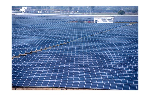 The 100 MW solar power plant for which KMF has launched a tender, needs to be set up on group captive mode for the federation and its members milk unions in the state of Karnataka. (Illustrative Photo; Photo Credit: PradeepGaurs/Shutterstock.com)