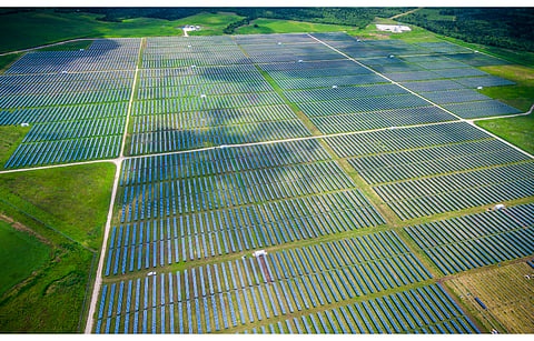 Utility scale solar deployments need to be faster if the world is to achieve net zero goals, according to BEV that has invested in Terabase Energy as the latter promises to help achieve the same with its robotic construction technology. (Illustrative Photo; Photo Credit: Roschetzky Photography/Shutterstock.com)