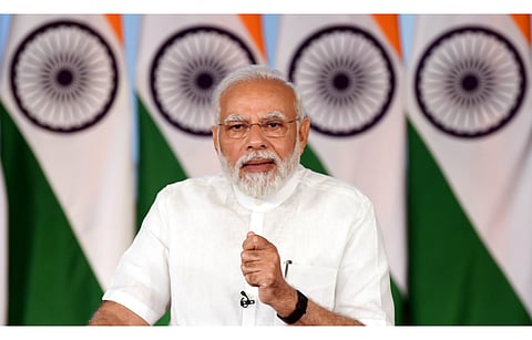 While Indian Prime Minister Narendra Modi (in the picture) led government’s commitment to ensure clean energy transition to achieve net zero by 2070 in its updated NDC has been welcomed by industry experts, they are now waiting for the government to put down an actual roadmap to give direction to various stakeholders. (Photo Credit: Press Information Bureau)