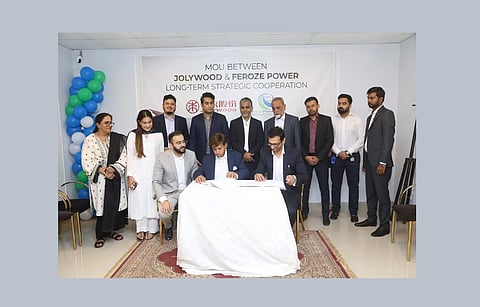 Jolywood to supply Niwa series 30 MW high-efficiency n-topcon bifacial modules to Pakistan based EPC company Feroze Power. (Photo credit: Jolywood)