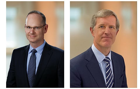 Maxeon Solar’s CEO Jeff Waters (left) is stepping down, making way for a new CEO to be hired. Company’s CRO Mark Babcock (right) will hold the position as interim CEO for the time being. (Photo Credit: Maxeon Solar Technologies, Ltd)