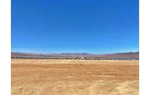 Colbun’s Diego de Almagro Sur solar and storage project in Atacama (in the picture), is part of the company’s plans to install 4 GW renewables capacity by 2030. (Photo Credit: Colbun)