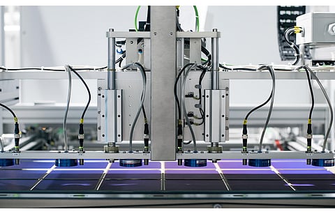Pictured is Enel’s 3Sun Gigafactory in Italy’s Catania which will act as a model for Enel North America to replicate for US manufacturing of HJT cells and modules. (Photo Credit: Enel Green Power)