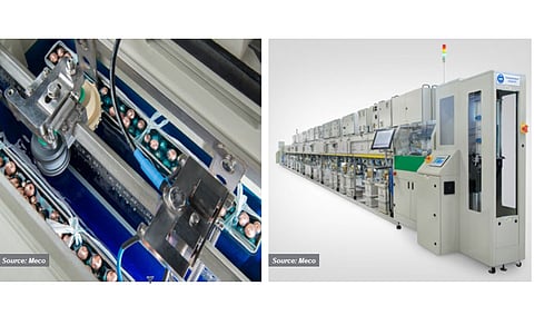 Screen-printing alternative: Plating is a silver-free metallization solution accomplished at low temperature, making it the best fit for HJT, but the technology is yet to get a buy-in from the big PV cell manufacturers.(Source: Meco)