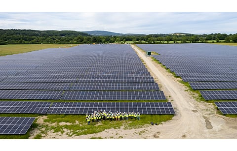 Pictured is the Millvale Solar Farm developed by BNRG along with France’s Neoen as the ‘1st’ grid scale solar farm to be energized in Ireland. BNRG is now aiming to become an IPP which may fetch it equity investment from the AIB. (Photo Credit: BNRG Renewables Ltd)