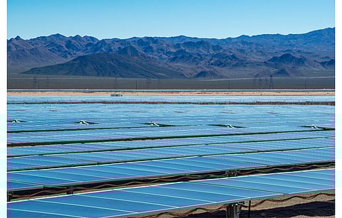 AEPEP says it will be open to receiving proposals from projects not selected in the April 2022 RFP round for the latest solicitation. Pictured is a solar power plant in Nevada, US. (Illustrative Photo; Photo Credit: Dominic Gentilcore PhD/Shutterstock.com)