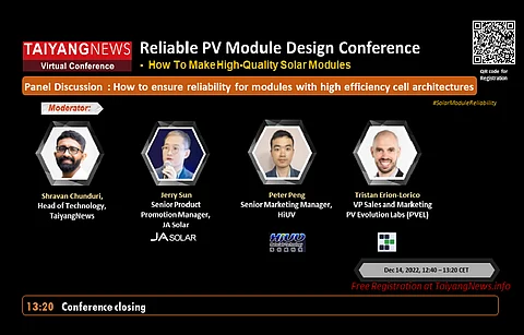 As global demand for solar quickly grows, so does the number of module suppliers. But what about product reliability in this quickly changing solar world? This would be focus of TaiyangNews Reliable PV Module Design Conference tomorrow. Do scan the QR code in the picture above for free registration. (Photo Credit: TaiyangNews)