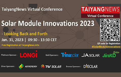You can also register for TaiyangNews Solar Module Innovations Conference by scanning the QR code in the picture above. (Photo Credit: TaiyangNews)
