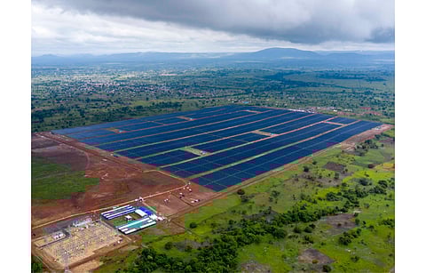 AMEA Power has secured finance for its Tunisia PV project won in 2019 auction. Pictured is an AMEA Power solar power plant in Togo. (Photo Credit: AMEA Power)
