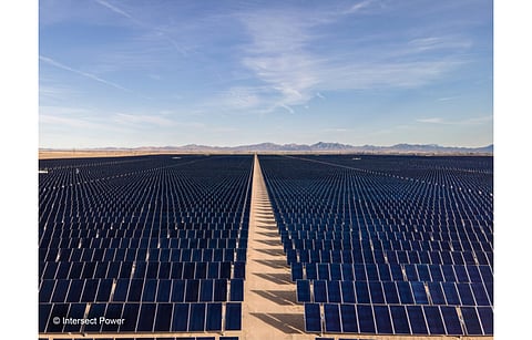 Intersect Power says its 310 MW DC Athos III Solar Farm (in the picture) uses American-made solar panels, batteries, and steel pipes and thus complies with the Inflation Reduction Act (IRA). (Photo Credit: Intersect Power)