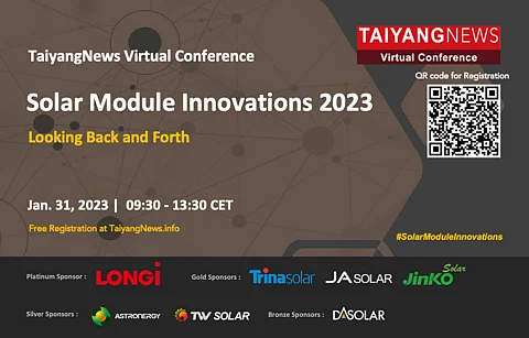 January 31, 2023 TaiyangNews Virtual Conference on Solar Module Innovations 2023