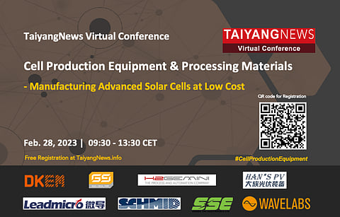 Feb. 28: Cell Production Equipment & Processing Materials Conference